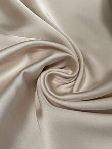 EARO Women High Waist Satin Mermaid Hem Skirt, Slimming, Versatile, Elegant, Autumn/Winter - Champagne - View 6