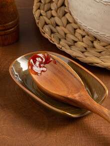 1PC Ceramic Spoon Rest Ceramic Tableware Storage Rack,Multi-Slot Utensil Organizer With Dish, Vintage Kitchenware,Durable Heat-Resistant Kitchen Utensil Organizer Space-Saving Countertop Organizer For Home & Restaurant Use - Decorative Utensil Storage For Spatulas, Ladles, Whisks - Ideal Gift For Cooks Valentine's Day, Mother's Day, Thanksgiving - Multicolor - View 5