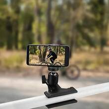 Trípode giratorio de 360 grados de uso pesado - Compatible con cámaras y equipos de iluminación - Negro - Ver 2