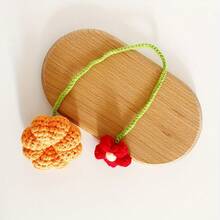 Handmade Strawberry Car Ornament - A Red And White Fruit Decoration With Green Leaves. Can Be Used As A Crochet Bookmark, Bag Charm, Or Home/Car Decoration. A Lovely Kitchen Or Car Accessory, A Gift For Women, A Strawberry Decoration, A Home Decor, Full Of Imaginative Design, Fine Stitches, Suitable For Diy Enthusiasts, Soft Yarn, Perfect For Craft Lovers. - Multicolor - View 12