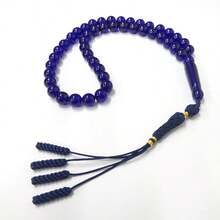 45颗穆斯林日常祈祷念珠，祈祷念珠手链，穆斯林念珠串，沙特阿拉伯祈祷念珠手链，树脂祈祷念珠手链，节日礼物 - 彩色 - 查看 15