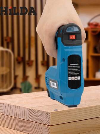 Air Nail Gun Furniture Pneumatic Gun Wood Frame Stapler Air Tool Power Tool With 2000 Staples, Staples For Wood, Crafts, Fabric And Furniture