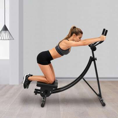  Máquina de ejercicio abdominal HOHOBLA con capacidad de peso de 150 kg, máquina de entrenamiento de abdominales y núcleo con 3 niveles de inclinación ajustable, equipo de fitness para el hogar y gimnasios [Existencias en EE. UU., regalo de Navidad]