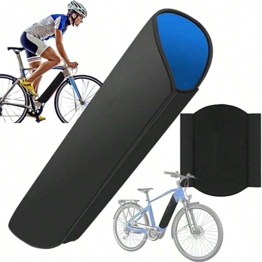 Electric Bicycle Battery Cover, Bicycle Frame Battery Protective Case, Chloroprene Rubber Protective Cover, Bicycle Insulation Cover Waterproof Dustproof Bag, Dustproof, Waterproof, Cold-Resistant, Extend Battery Life