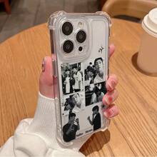 Funda de teléfono de clase de héroe débil de TV coreana adecuada para 17 16e 16 15 14 13 12 11 Pro X XR XSMAX 8 Plus, funda trasera transparente suave anti-caída, funda de uso diario, accesorio de teléfono de moda, diseño de anime, material ligero, para usuarios de 17 17promax - transparente - Ver 4