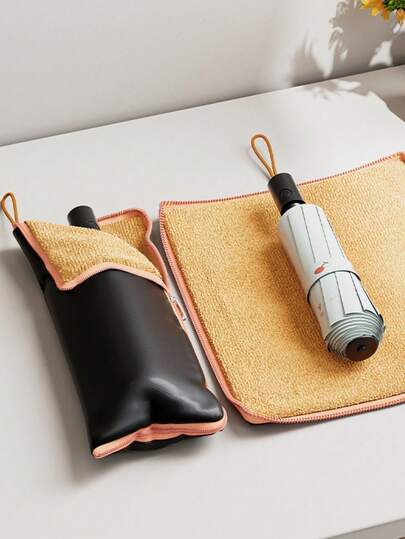 1/3件装多功能吸水伞袋，防水吸湿，便携式伞套，车载儿童伞收纳袋，妇女节礼物，旅行必备，婚礼回礼，Y2K风格，卧室用品，女性汽车配件，厨房装饰