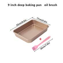 9/11/13-Inch Non-Stick Deep Cake Pan With Extra Height For Baking Chiffon Cake, Swiss Roll, Cookies, Bread, Biscuits, And More, Home Kitchen Bakeware For Baking Cakes - Rectangular Deep Cake Plate - View 16
