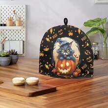 Boo Tea Cosy For Teapot Washable Tea Pot Cozy For Keeping Warm Black Cat Kettle Cover For Halloween Day Party Gifts,Dust Proof Breakfast Tea Pot Cover,BooBlackCatforHalloweenDay - BooBlackCatforHalloweenDay - 查看 5