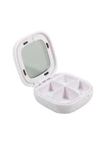 Hộp đựng thuốc di động 4 ngăn, hộp đựng thuốc nhỏ gọn, kín đáo, thích hợp bỏ túi hoặc ví, nhỏ gọn và tiện lợi cho việc đi lại hàng ngày. - Nhiều màu - Xem 16