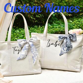 Custom Tote Bags, Bridesmaid Gifts, Beach Bags, Embroidered Canvas Tote Bags, Custom Letter Tote Bags, Bachelor/Bachelorette Party Gifts, Backpacks, Gifts For Her, Bachelor/Bachelorette Parties, Embroidered Name Tote Bags, Backpacks, Custom Letter Tote Bags, Custom Boat-Shaped Tote Bags, Wholesale Tote Bags, Bridesmaid Tote Bags, Bridesmaid Beach Bags, Wedding Gift Bags, Monogram Canvas Tote Bags, Initial Letter Canvas Tote Bags, Mini Tote Bags, Bridesmaid Gift Bags.