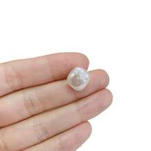 10pcs 12mm Exquisite White Acrylic Faux Pearl Uneven Square Buttons With Metallic Shank For Traditional Chinese Garments, Cheongsam, Tang Jackets, Waistcoats, Cardigans, And Shirts - Elevate Your Fashion With Classic Elegance And Timeless Style - Multicolor - View 8