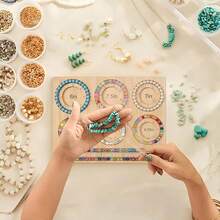 Beading Board For Jewelry Bracelet Making, DIY Jewelry Beads Board Tray, Bracelet Making Design Mat For Freelance Workshop Studio,Jewelry Organiser,Jewelry Box,Diamond Art (Inch Borad) - Multicolor - View 4