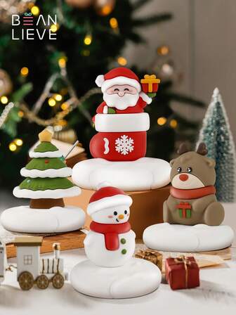 beanlieve Christmas Element Design Desktop & Phone Stand, Exquisite Gift Box Packaging, Gift For Her/Him Compatible With IPhone, Android Phone, Gift For Birthday, Family, Friends, For Summer Bathroom Kitchen Gifts Birthday Phone Holder Phone Accessories Strong Load-Bearing