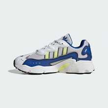 Adidas 女士经典复古运动鞋，时尚百搭休闲运动鞋 IE6998 - 白/藍/黃 - 查看 3