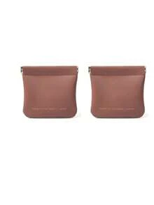 1 chiếc túi đựng cáp dữ liệu có khóa tự động, túi đựng tai nghe, túi đựng sạc, túi đựng mỹ phẩm di động, túi đựng đồ du lịch nhỏ gọn, đồ dùng cần thiết khi đi du lịch, phụ kiện du lịch, hộp đựng cáp điện thoại di động - màu nâu - Xem 11