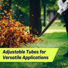 Leaf Blower Cordless - 20V Powerful Electric Leaf Blower With 2 Batteries And Charger, 6 Speed Modes, 4.0Ah Lightweight Battery Powered Leaf Blowers For Lawn Care, Patio, Dust, Blowing Leaves - 淺灰色 - 查看 4