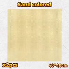 1pc 50 X 50 Baseplate Compatible With Major Building Block Brands, 15.7 X 15.7 Inches, Great For Holiday/Birthday/Christmas Gift