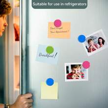 Fridge Magnets, 50 Pack Strong Refrigerator Magnets - Heavy Duty Small Round Magnets For Whiteboard Office Home, Cute Mini Magnet With 5 Colors For Locker Classroom Organization,M-50PCS - M-50PCS - 查看 6