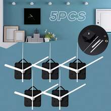 5 Sätze Quarz-Uhrwerk DIY-Kit, 5 Paar Zeiger, 13 mm Wellenlänge, für Wanduhr-Reparatur, Ersatz und DIY, geeignet für Wanddekoration und Geschenke