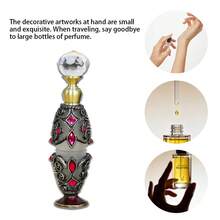 1个0.2盎司/6毫升可重复灌装的香水瓶，仅限手洗，家居装饰梳妆台配件，女士及女孩礼物，居家及旅行必备，女士个人护理配件，优雅香水储存瓶，精致装饰，高品质，时尚化妆品配件（空瓶，无香水） - 彩色 - 查看 9