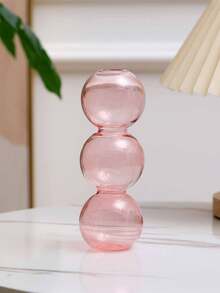 1 قطعة من الزجاج متعدد الألوان مرتبط بالمزهرية، حاوية زهور شفافة بسيطة، مزهرية كرة دائرية، مناسبة للاستخدام في غرفة المعيشة والطاولة الرئيسية بالمنزل - متعدد الألوان - مشاهدة 10