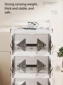 1pc Foldable Storage Box, Multi-Tier Storage Rack Utility Cart, Kitchen Storage Organizer Rack, Cutlery Storage Cabinet, Kitchen Storage Organizer Rack, Wardrobe Storage Box, Portable Plastic Wardrobe, Wardrobe Divider Storage, Portable Storage Cart, Food Service Utility Cart