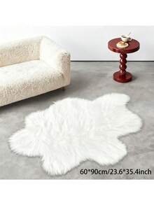 1 Stück Weißer Wolken Plüschteppich, minimalistischer und modischer weicher Plüschteppich für Innendekorationen, geeignet für Flur, Küche, Waschraum, Badezimmer, Studentenwohnheim, Sofa, Schlafzimmer, Wohnzimmer, Waschtisch, Stuhl, Wohnzimmer, Studentenwohnheim Teppich, Dekoration, Weihnachtsdekoration, Geschenk, Heimdekoration, Schlafzimmerdekoration, Hochzeitsdekoration, Wohnzimmerdekoration, Geschenk