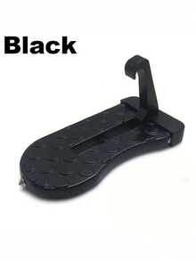 重型 400 磅承重 SUV/卡车折叠踏板 – 铝合金汽车启动器，带安全锤/破窗器，防滑黑/银色饰面，耐刮擦，易于安装（兼容房车）