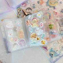 Transparent Color 2-Inch PVC Sleeve ID Photo Album With Changing Heart-Shaped Mini Storage For Stickers - Multicolor - View 10