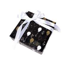 1 Roll Of Valentine's Day Mother's Day Wedding Party Gifts Birthday Gift Wrapping Paper Balloon Polka Dot Black And Gold Craft Diy Gift High-End Matching - Multicolor - View 8