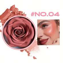 VERONNI 3D Rose Flower Blush - Water Resistant Petal Blush Makeup For All Skin Tones, Light Coverage Matte & Shimmer Finish For Cheek Sculpting & Highlighting, Gift-Ready Compact, Pink & Red Shades - Nhiều màu - Xem 9