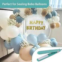 Sellador de Bolsas de Comida para el Hogar, Sellador Térmico de Bolsas de Comida para el Hogar, Sellador de Globos Gruesos para Fiestas, Sellado de Globos con Tema de Halloween, Disponible en Varios Colores - Color aleatorio - Ver 5