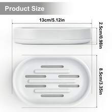 Soap Dishes & Soap Racks - White - View 3