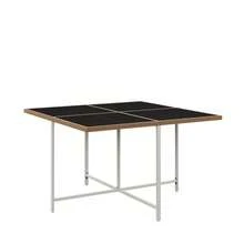 7-Piece Outdoor Table And Chair Set For 6 People, Tempered Glass Table With PE Rattan Coating, Acacia Wood Top Rail, Ideal For Meals In The Backyard Or Garden. - 白色 - 查看 10