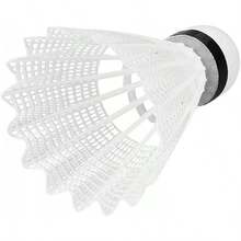 VGEBY Bádminton Blanco, Volantes de Entrenamiento duraderos de PVC de 6 Piezas para Practicar la Competencia Bádminton, Suministros De Tenis Equipos De Y Tenis