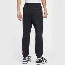 Nike 男士新款保暖内衬运动裤，宽松抽绳腰针织裤 - 黑色 - 查看 5