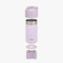 TYESO 900-1000/350-680 Ml Thermal Bottle, Available In Two Sizes. Keeps Drinks Cool Inside, Maintaining The Temperature Of Hot Or Cold Beverages For Up To 24 Hours. Ideal For Physical Activities, Sports, Work, School, Birthday Gifts, And Christmas Presents. - 灰色的 - 查看 7