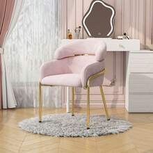Living Room Chairs - Pink + Velvet - View 1
