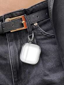 2pcs Transparent Earphone Protective Case + Cleaning Brush