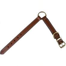 Collar de Cuero para Perros Medianos, Marrón, 1 Pulgada de Ancho, Cuero Genuino de Grano Completo, Resistente con Acolchado Interior Suave, Cómodo y Duradero (Mediano (Ajuste para Cuello de 14.5-18.5), Marrón) - Marrón con anilla central - Ver 6
