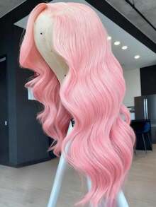 Baby Pink Wig Human Hair 250 Density Light Colored Body Wave Lace Front Wigs Human Hair 13x4 HD Natural Water Wavy Glueless Wigs Human Hair Pre Plucked With Baby Hair Brazilian Remy Wigs Human Hair Put On And Go - SPink - Xem 8