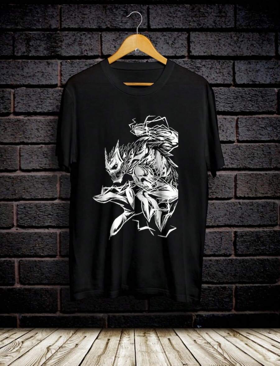 Kaiju No 8 Attack T-Shirt - 黑色 - 查看 1