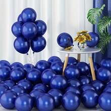 60/90pcs 5/10/12inch Navy Blue Balloon Set, Elegant Deep Blue Latex Balloons, Perfect For Birthday Parties, Weddings, Graduations, Or Baby Boy Showers. Glossy Finish And Rich Color, Ideal For DIY Balloon Arch, Backdrop, Or Table Decoration For A Classic Sophisticated Look. - Navy Blue - View 7