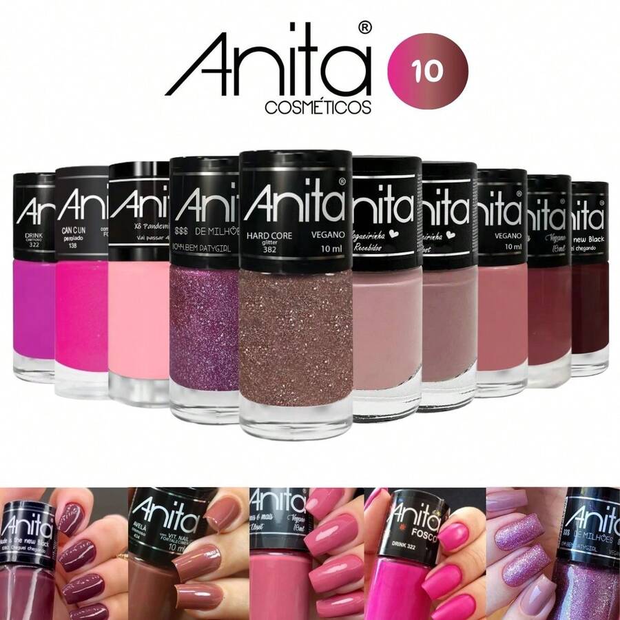 Anita Gel Nail Polish - Rosa Fucsia - Ver 1