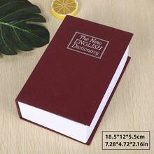 Metal Locked Box With Key, Secret Hidden Metal Lock Box, Money Box Safe, Money Saving, Small Fake Book Safe, Creative Gift Piggy Bank, Dictionary Coin Bank, Secret Anti-Theft Storage Box - Size S: 18.5*12*5.5cm (7.28*4.72*2.16in) - View 12