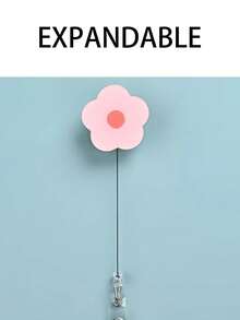 1 Stück bunte Acryl-Blumen-Krankenschwester Einziehbare Clip mit leicht zu ziehender drehbarer Abzeichen-Halterung, Plastik-Ausweishülle mit Clip, Büropersonal, Krankenschwester, Arzt, Studenten-ID-Zubehör, ausziehbarer Schlüsselband-Abzeichen-Clip