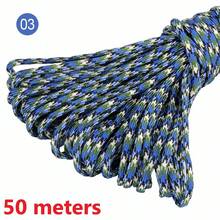 10/100m/Pack Neon Camouflage Multi-Color 7-Strand Core Paracord For Tent, Camping, Emergency, Outdoor Use. Versatile Utility Rope For Leash, Lanyard, Bracelet, Clothes Line - 50 Meters - View 41