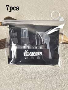 زجاجات السفر لمستحضرات التجميل، زجاجات رش قابلة لإعادة التعبئة، حاويات مستحضرات التجميل بحجم السفر مضادة للتسرب للشامبو والبلسم والسوائل والكريمات والصابون وغسول الجسم للرجال والنساء، ضروريات وإكسسوارات السفر للرحلات العمل أو الدراسة - متعدد الألوان - مشاهدة 12