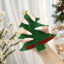 1/2pcs Christmas Tree Shaped Nail Art Display Board - Multifunctional Nail Art Photography Background, Holiday Gift, Handheld Ornament, Christmas Nail Art Decoration