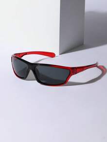 1pc Men's Polarized Solid Color Sports Eyeglasses, Fashion Minimalist Classic Versatile Eyewear, All Season - Multicolor - View 4